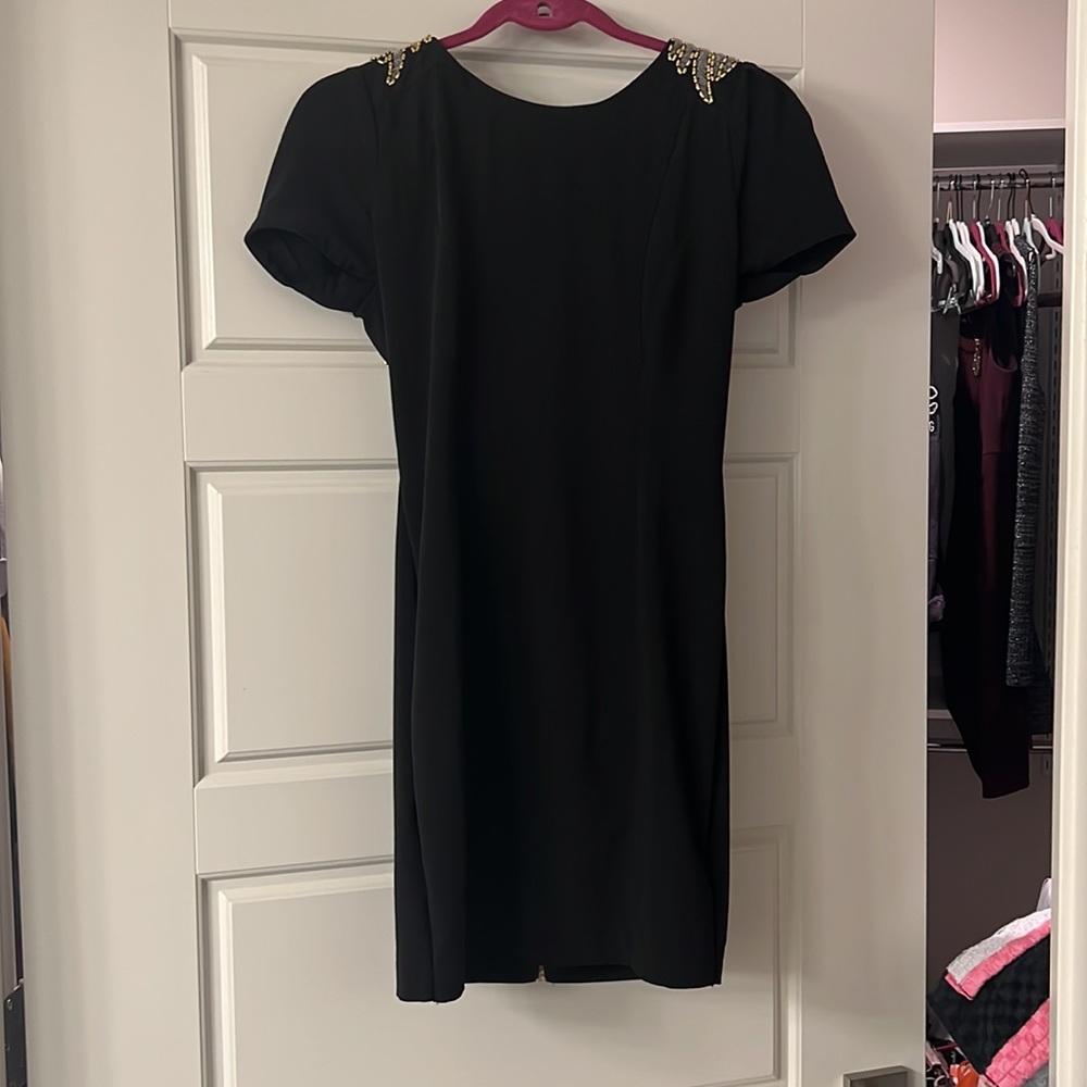 Sexy little black dress gold accents - Picture 2 of 2
